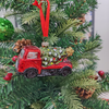 Decoración personalizada del árbol de Navidad con forma de coche