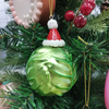 Adornos de cristal personalizados para árboles de Navidad de pastel para decoración del hogar